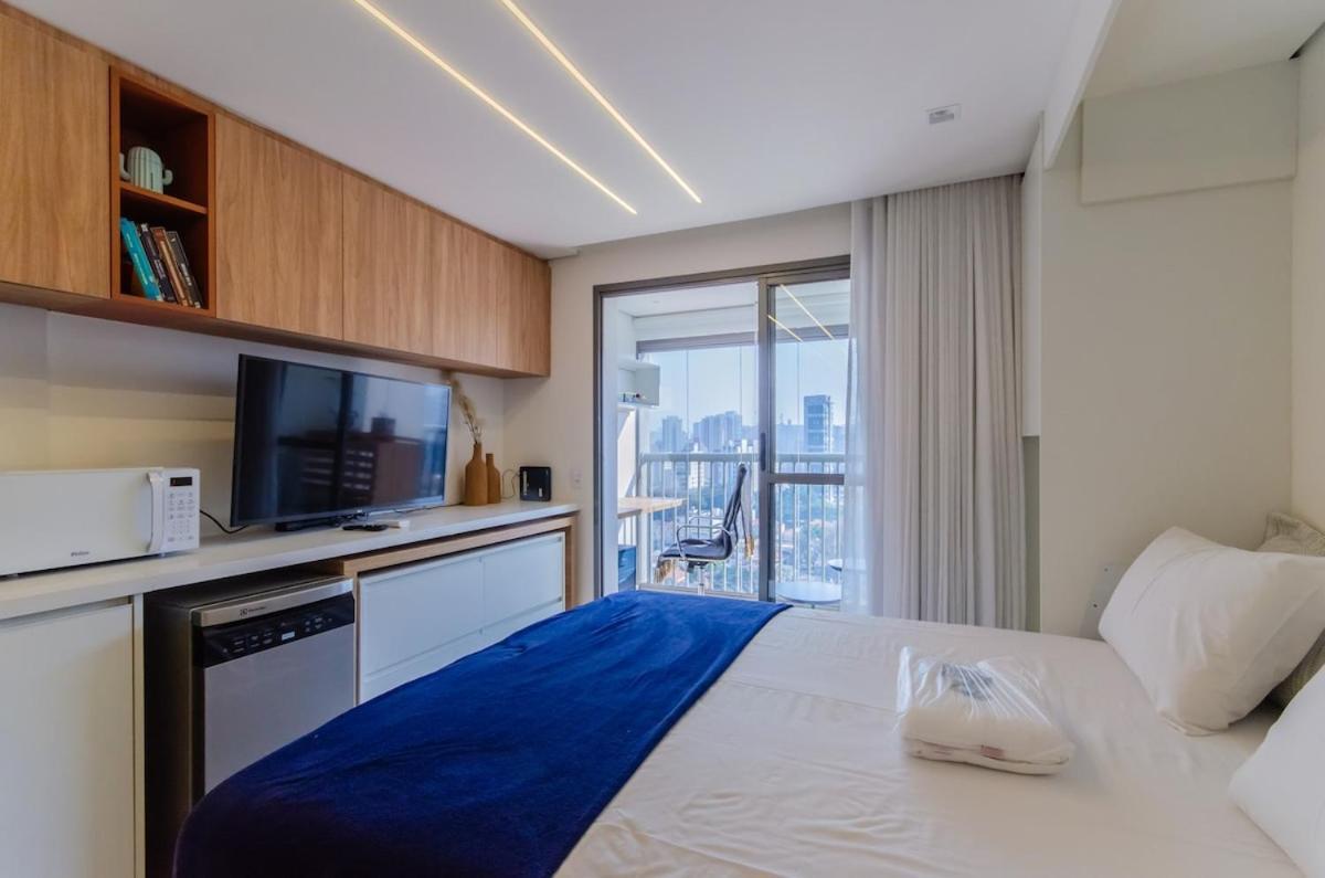 Apartamento V1501 - Loft| Metro| Ar-cond.|academia| Mercado 24h *